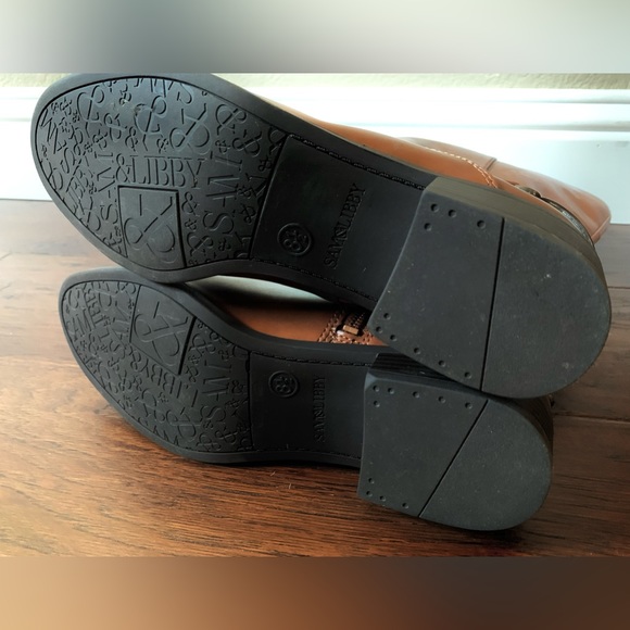 SAM AND LIBBY NEW 8.5 women’s brown cognac riding boots perry vegan leather - Picture 9 of 10